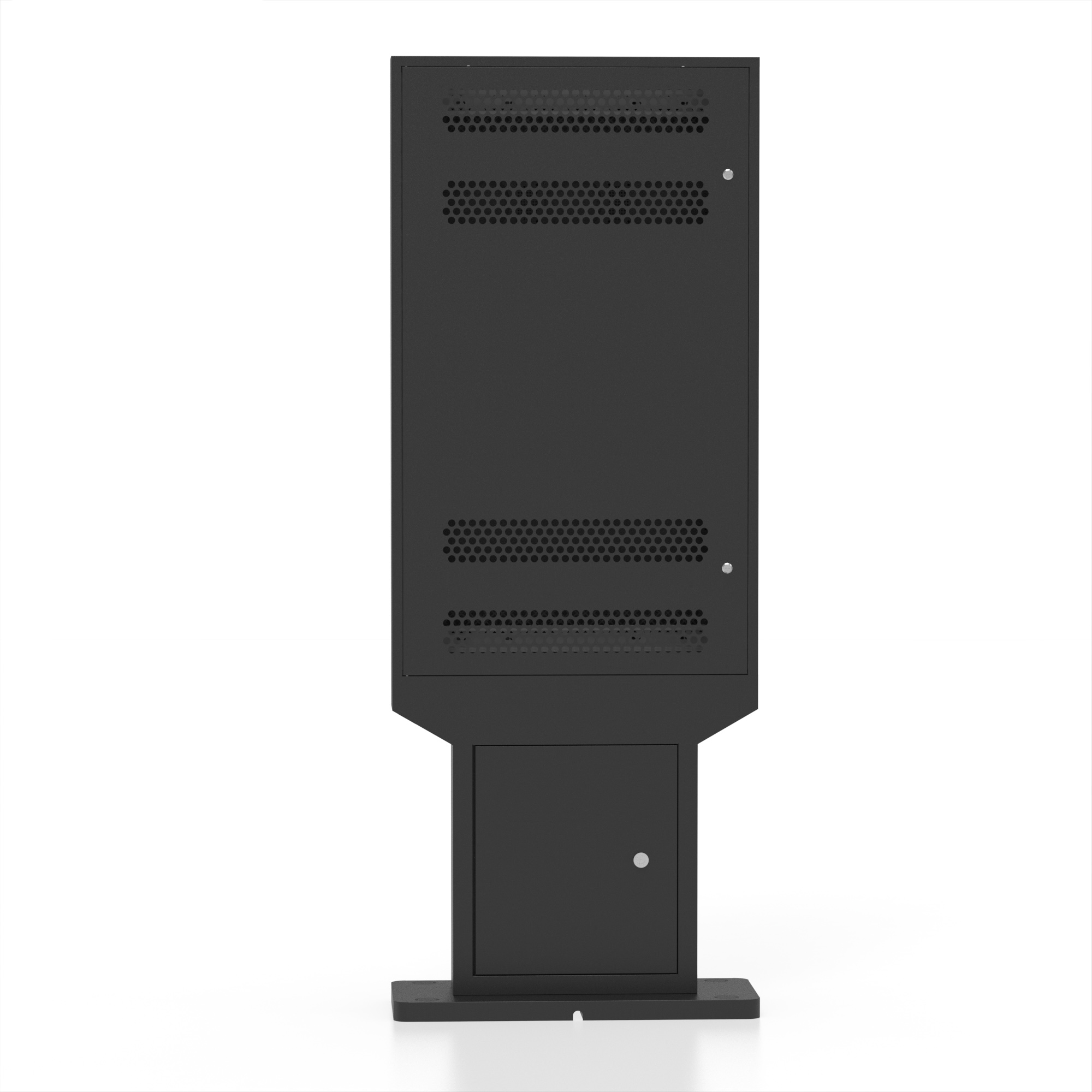 65" Digitale Outdoor Infostele, Signage / 4K / Schwarz / Touch Display / Ekiosk / Android – Bild 5